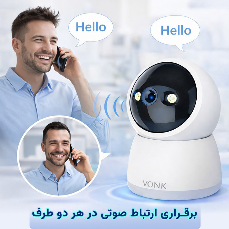 محصول نمونه تستی دوربین مداربسته تحت شبکه وونک مدل M2